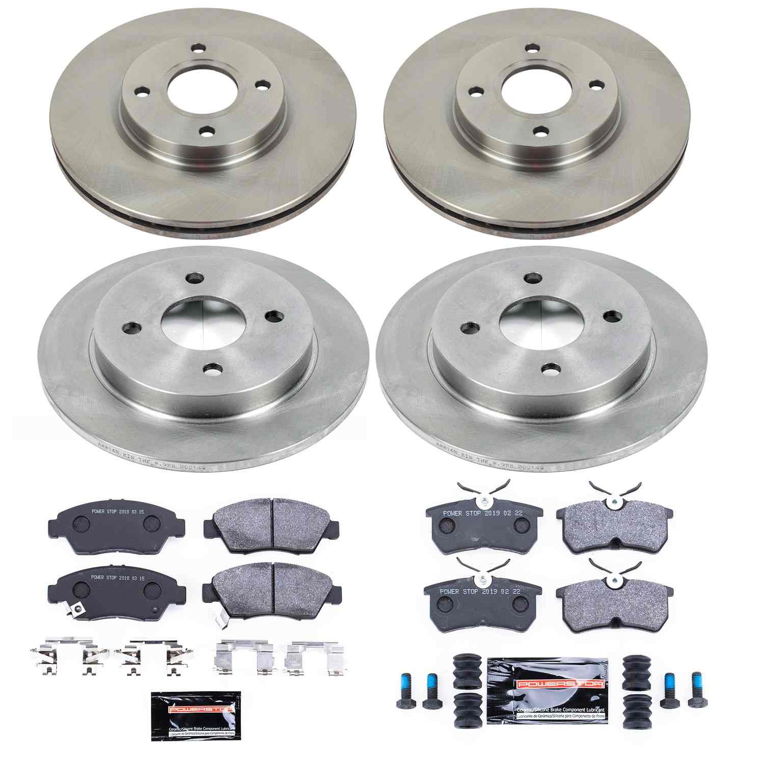 Power Stop 14-19 Ford Fiesta Front & Rear Track Day SPEC Brake Kit