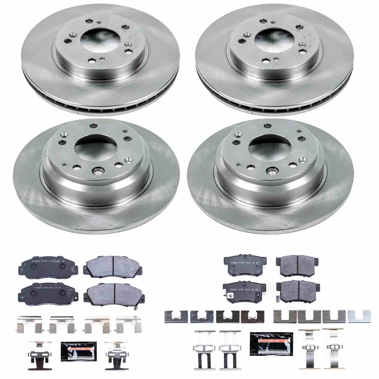 Power Stop 96-98 Acura RL Front & Rear Track Day SPEC Brake Kit