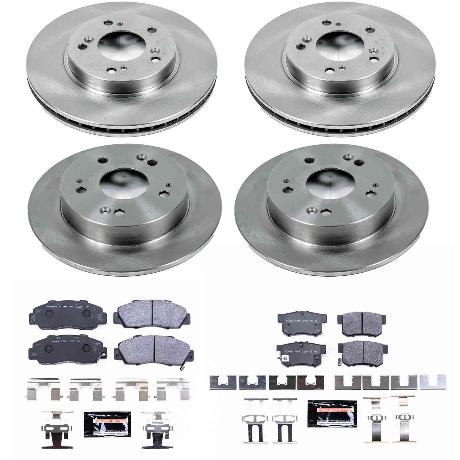 Power Stop 97-01 Honda Prelude Front & Rear Track Day SPEC Brake Kit