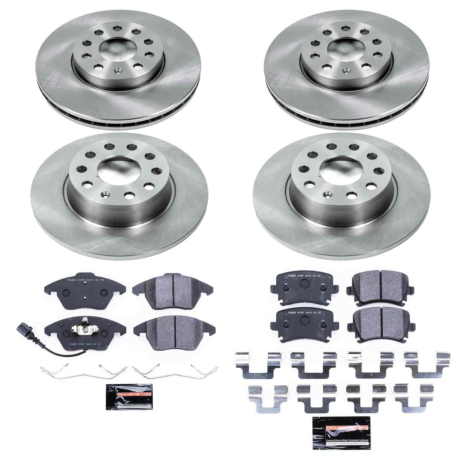 Power Stop 2010 Volkswagen Golf Front & Rear Track Day SPEC Brake Kit
