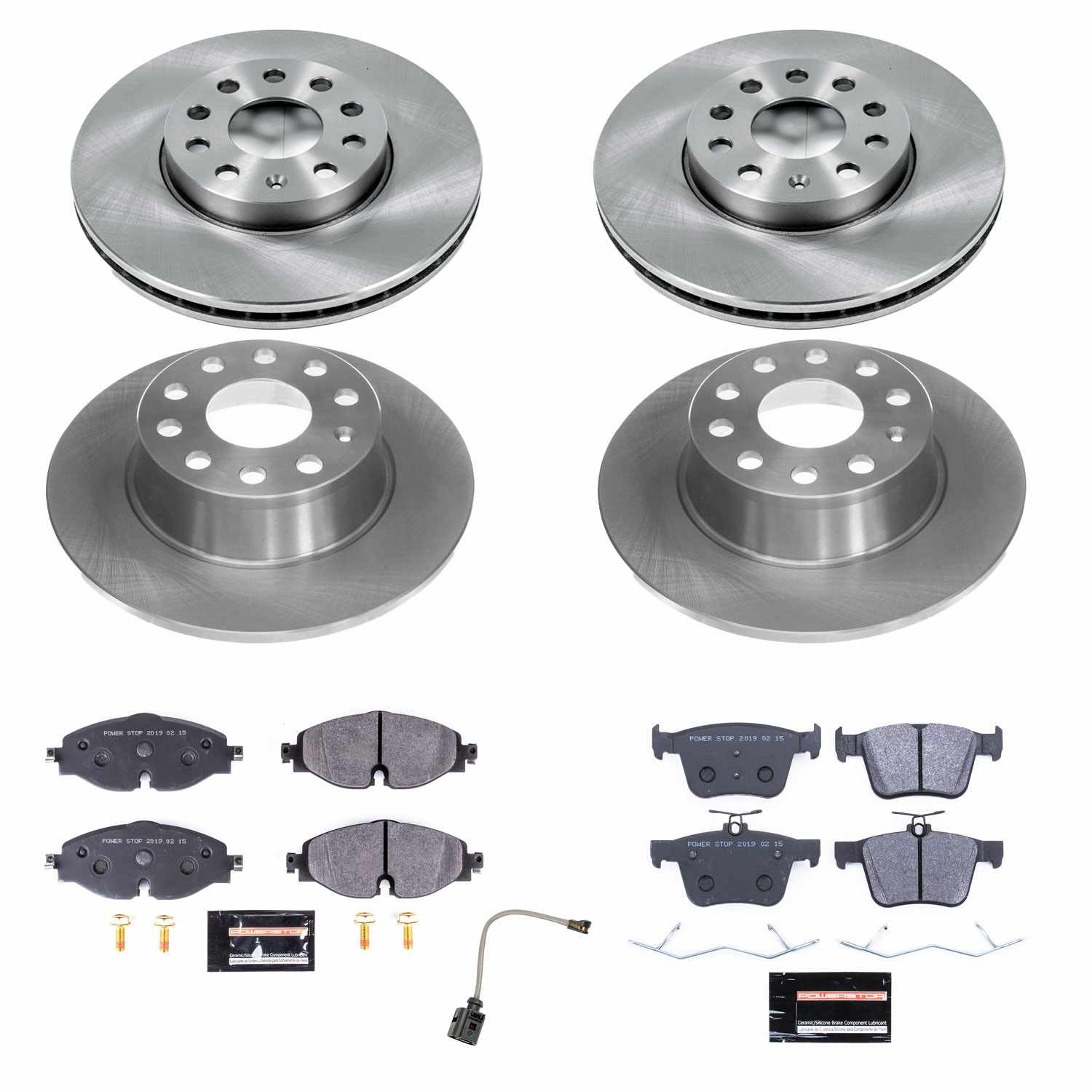 Power Stop 2019 Volkswagen Jetta Front & Rear Track Day SPEC Brake Kit