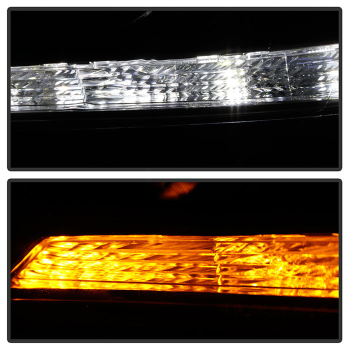 xTune 13-15 Honda Accord LED Blue Start / Sequential Signal DRL Proj - Blk - PRO-JH-HA14-4D-SLED-BK