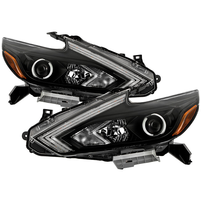 xTune 16-18 Nissan Altima Sequential LED High/Low Headlights - Black (PRO-JH-NA16-SB-LED-BK)