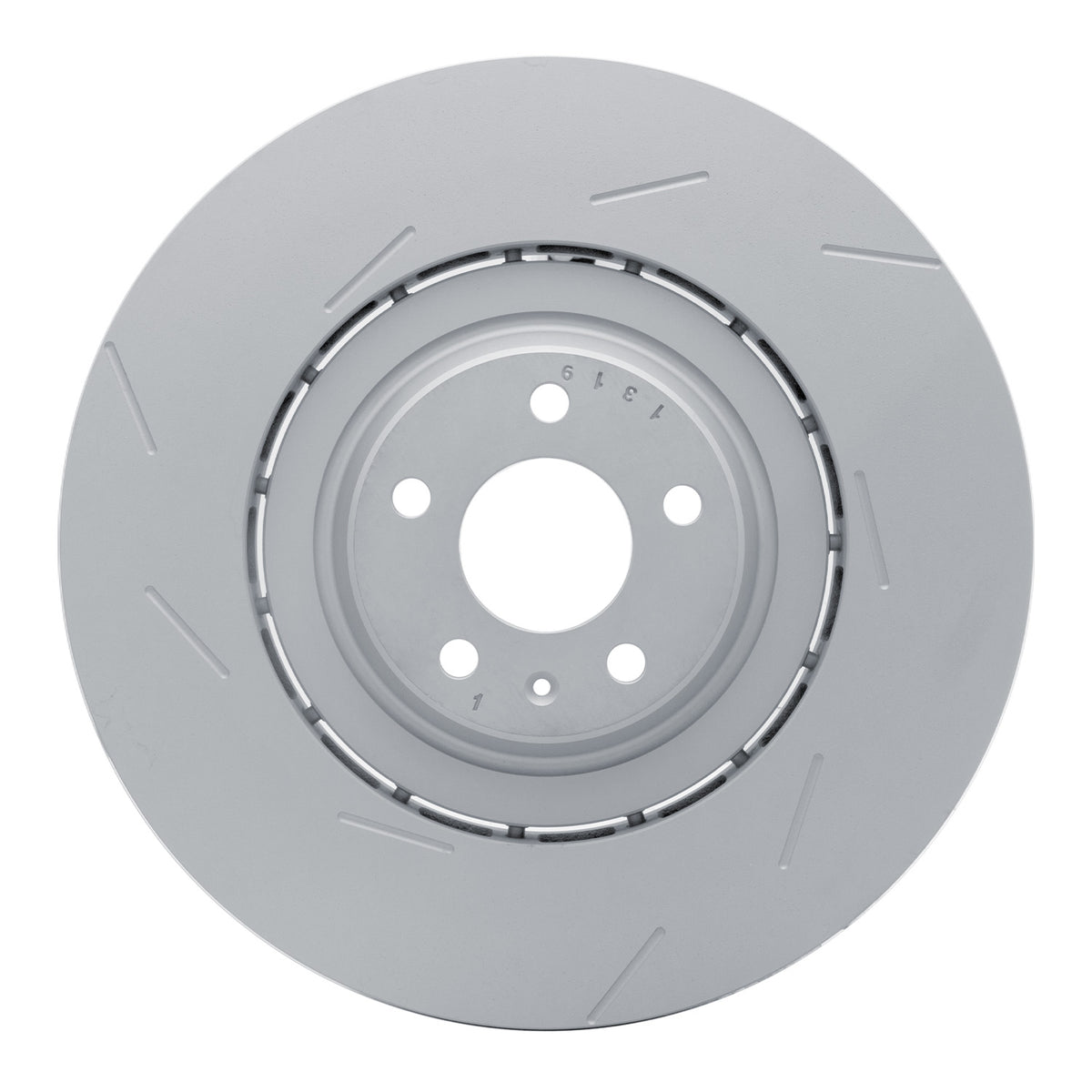 R1 17-18 Porsche Macan Left Front Slotted Carbon Alloy GeoMET Rotor