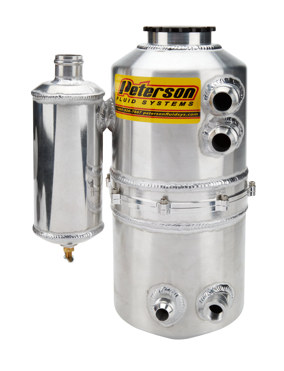 Peterson Fluid Systems Tank Drag 2.3 Gallon -12AN Dual Return w/ Catch Can
