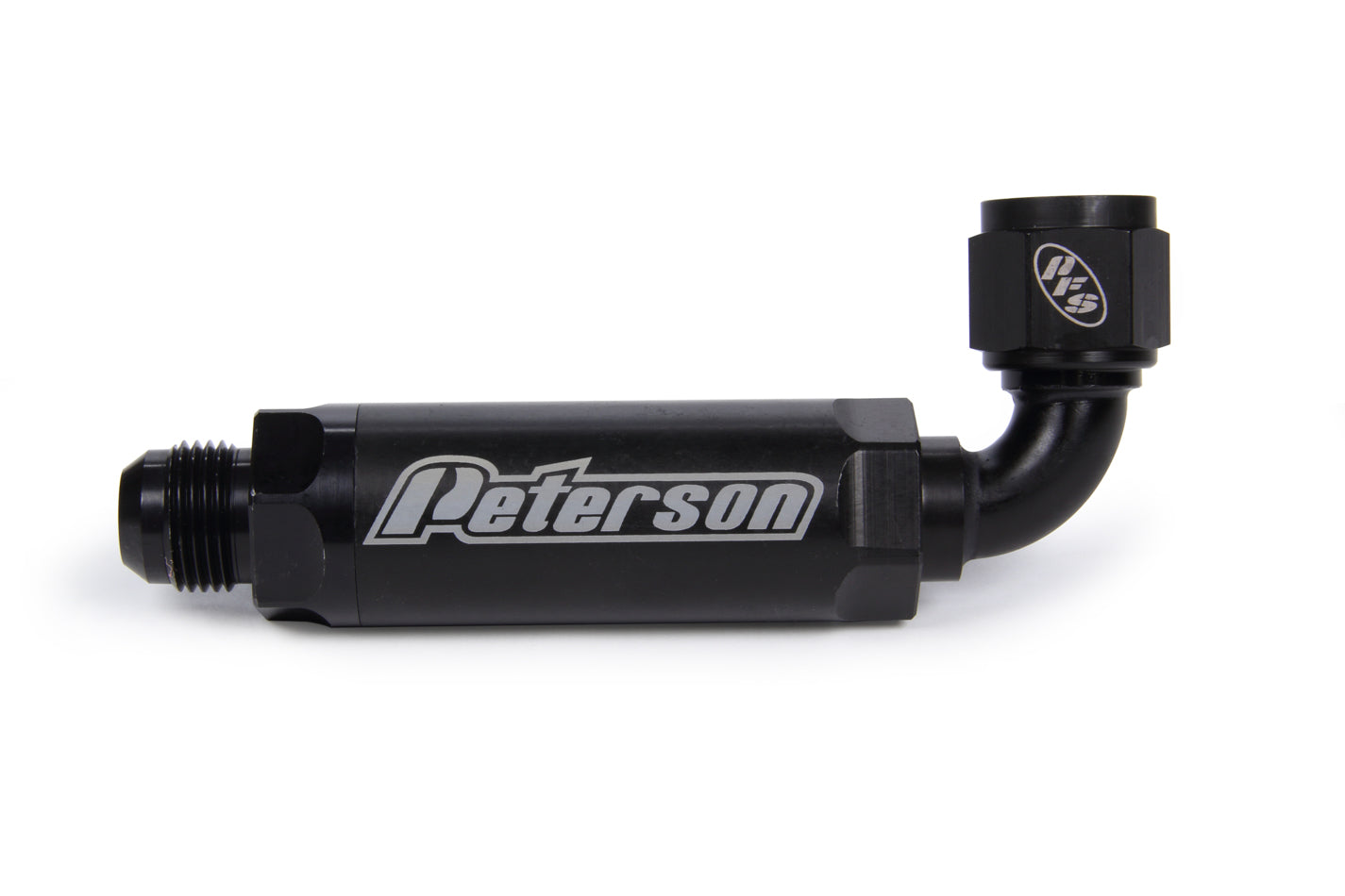 Peterson Fluid Systems Scavenge Filter -10AN 90 Degree