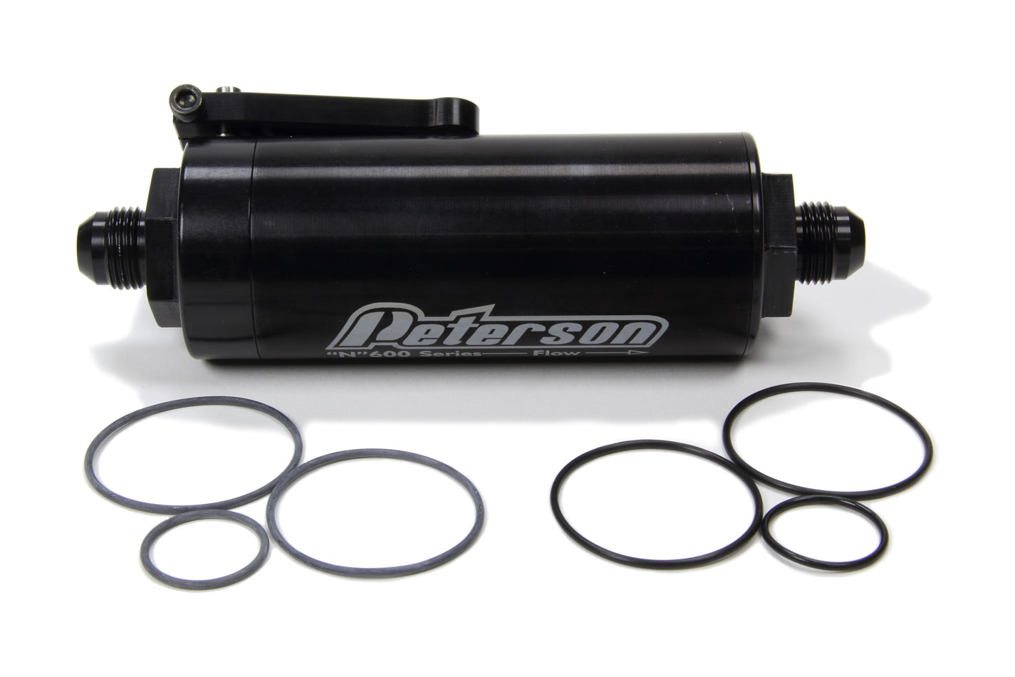 Peterson Fluid Systems Fuel Filter -8AN 45 Micron Ball Valve