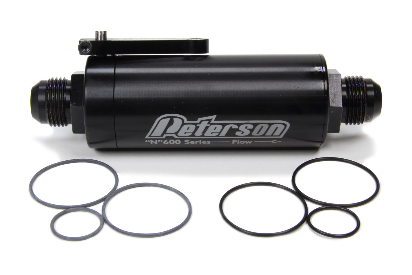 Peterson Fluid Systems Fuel Filter -12AN 60 Micron Ball Valve