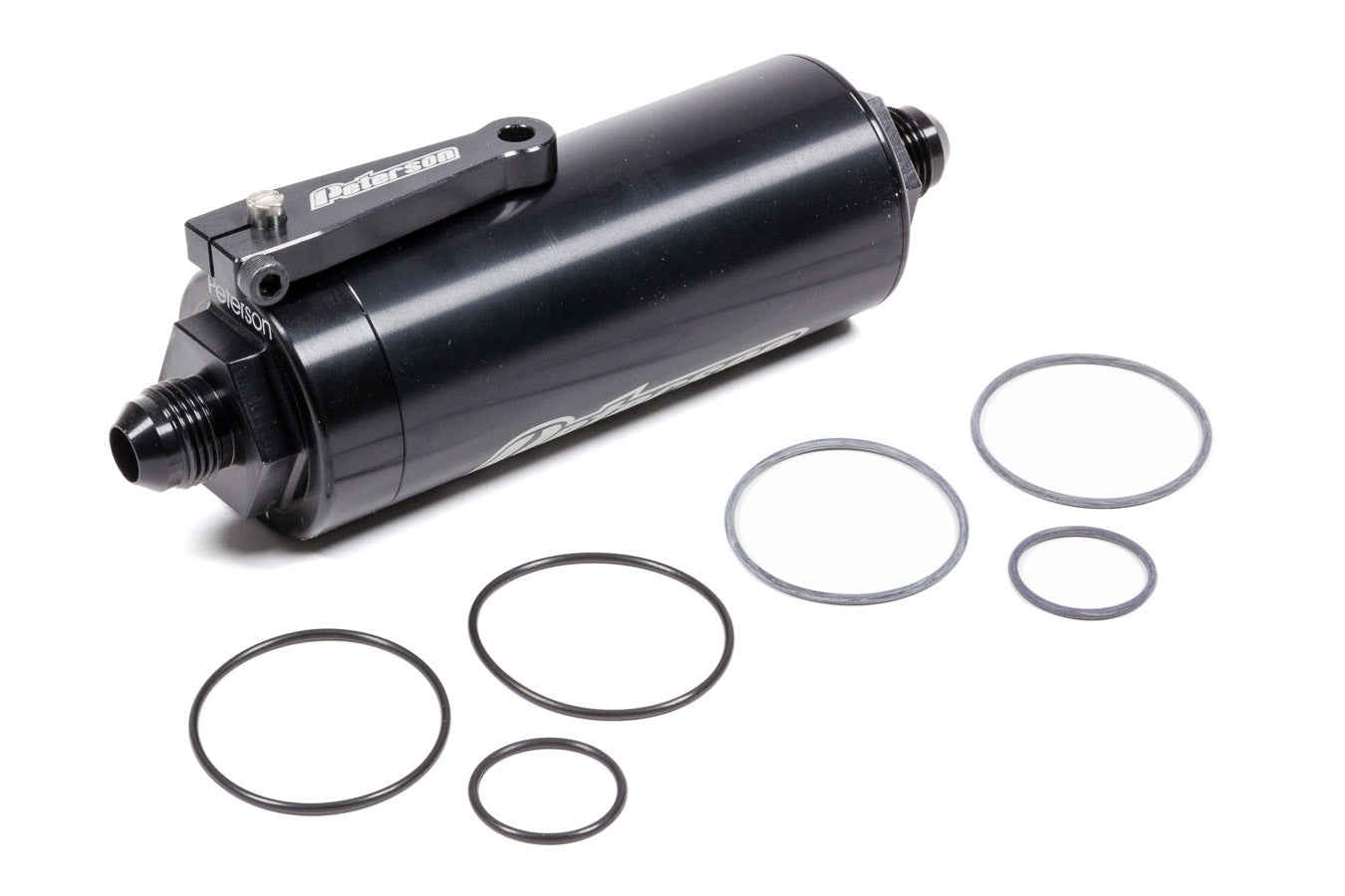 Peterson Fluid Systems Fuel Filter -8AN 100 Micron Ball Valve