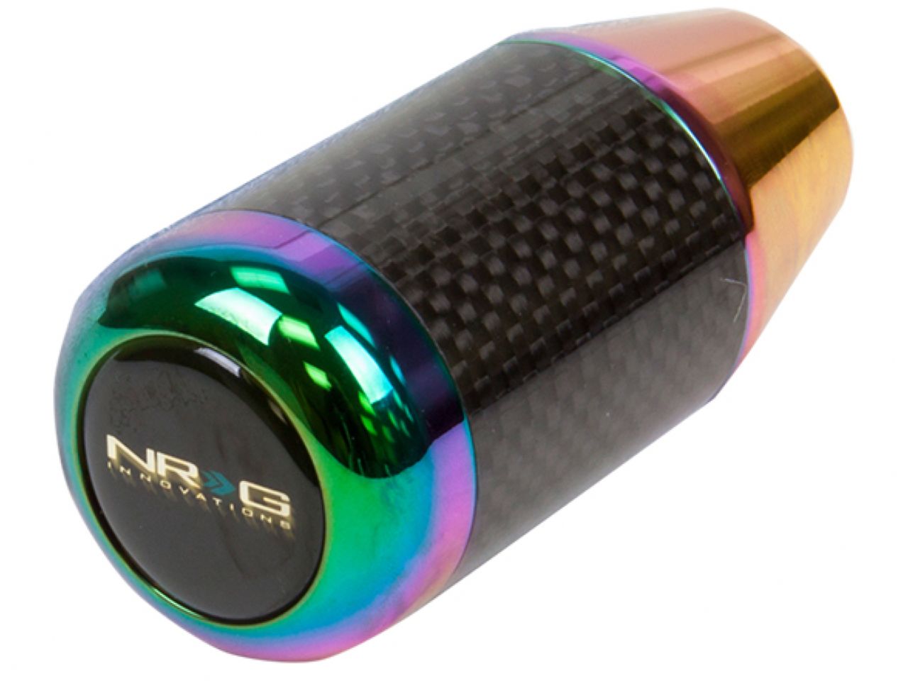 NRG Universal Fatboy Style Shift Knob w/Neochrome & Real Carbon