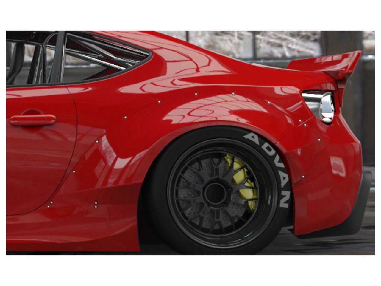 GReddy 13+ Scion FR-S Version 2 Greddy X Rocket Bunny 86 Aero Rear Fenders Only