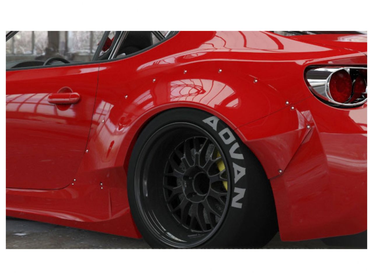 GReddy 13+ Scion FR-S Version 2 Greddy X Rocket Bunny 86 Aero Rear Fenders Only