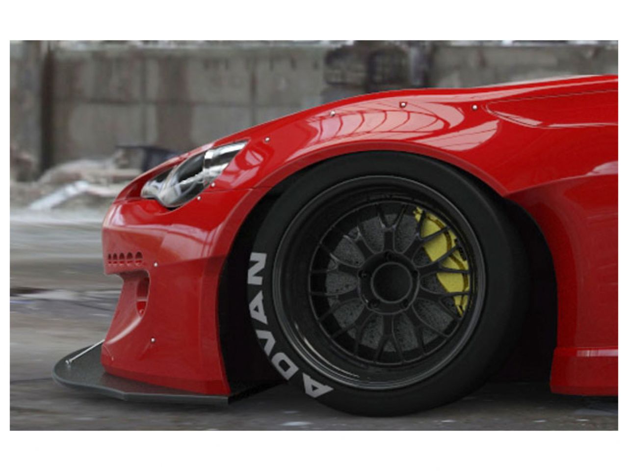 GReddy 13+ Scion FR-S Version 2 Greddy X Rocket Bunny 86 Aero Front Splitter Only
