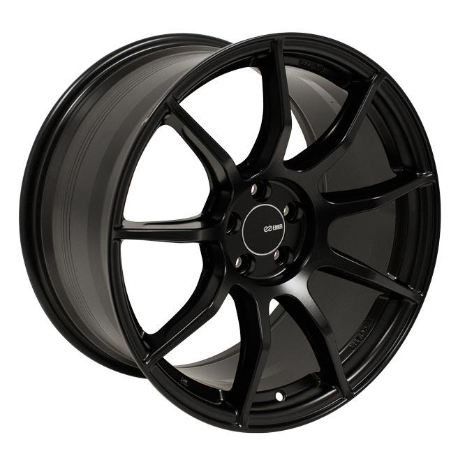 Enkei TS9 17x9 5x100 45mm Offset 72.6mm Bore - Black Wheel