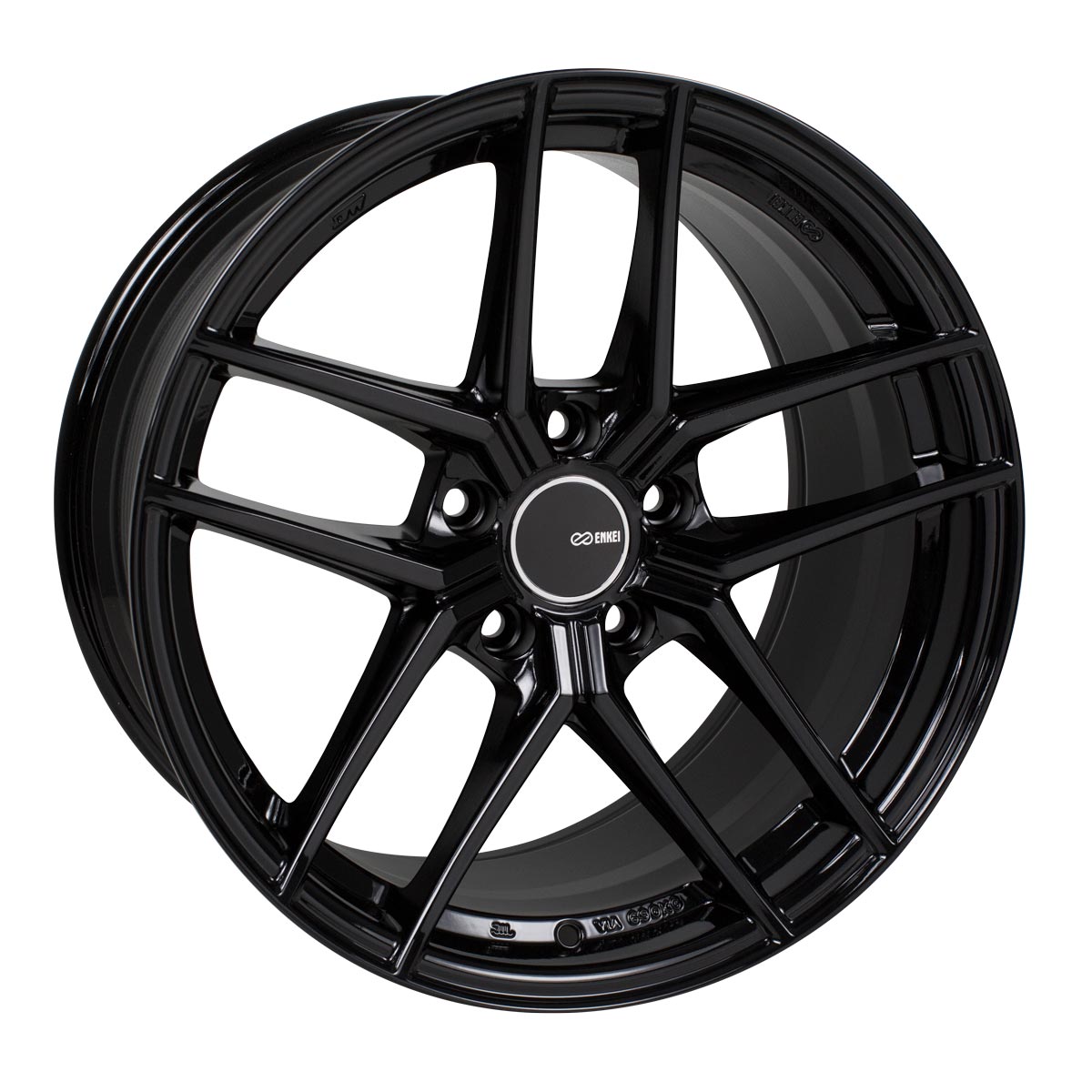 Enkei TY5 19x8.5 5x112 42mm Offset 72.6mm Bore Black Wheel