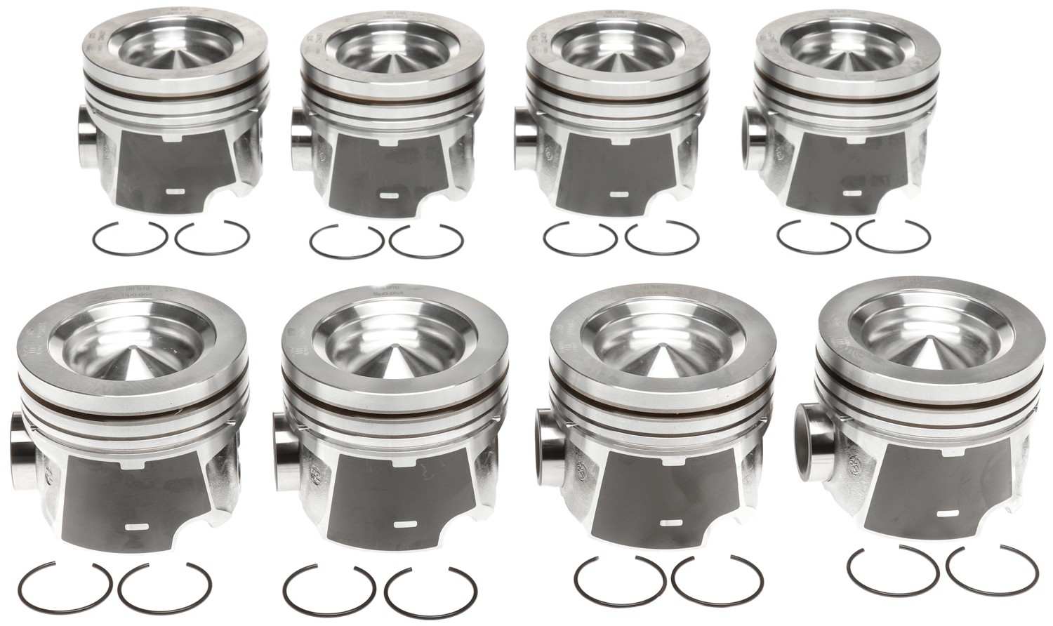 Mahle OE 17-20 Ford F-250/F-350 6.7L Powerstroke Piston Set (Set of 8)