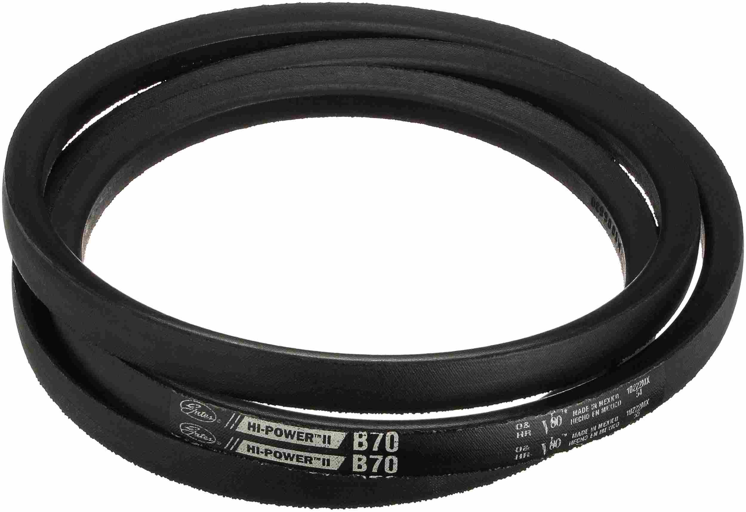 Gates Universal 73in Outside Circumference 0.66in Width Hi-Power II Belt