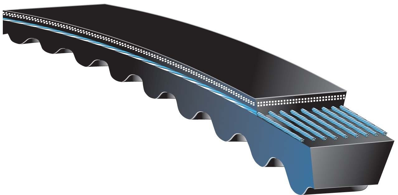 Gates Tri-Power V Belt Outside Circumference 115in Top Width 0.66in