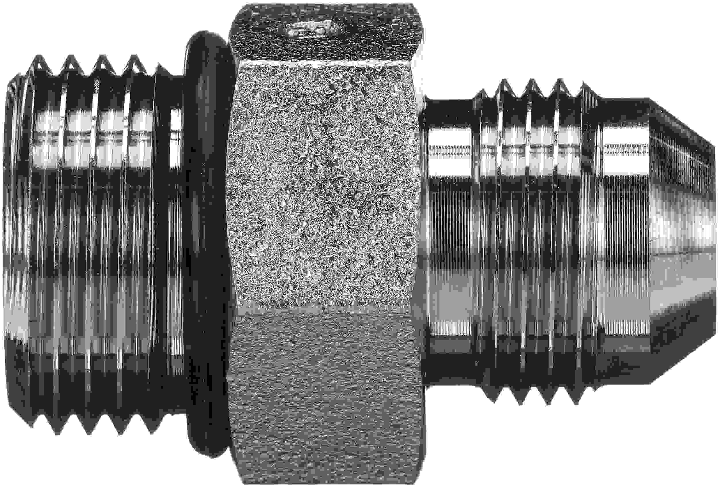 Gates Hydraulic Adapter Male O-Ring Boss to Male JIC 37 Degree Flare