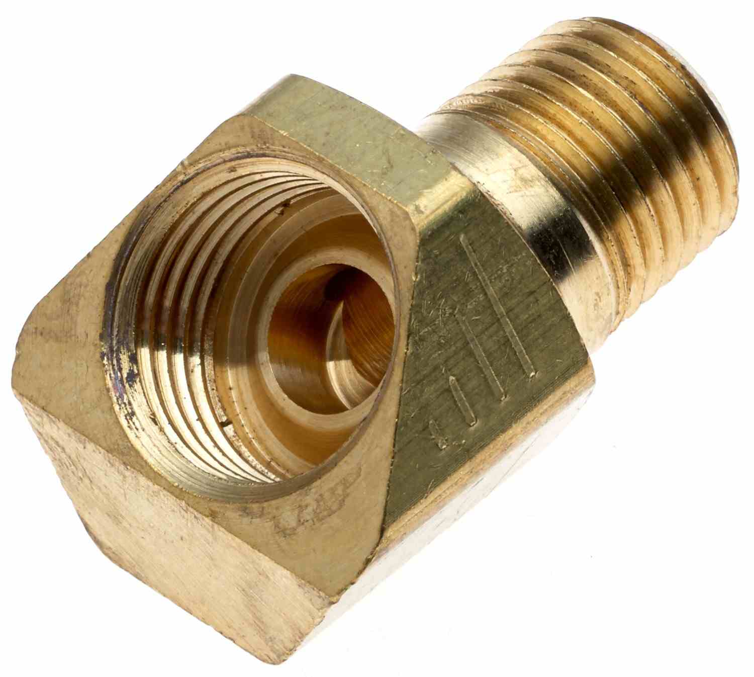 Gates Female Inverted Flare to Male Pipe - 45 Deg - 4MP-5FI45 352x5x4