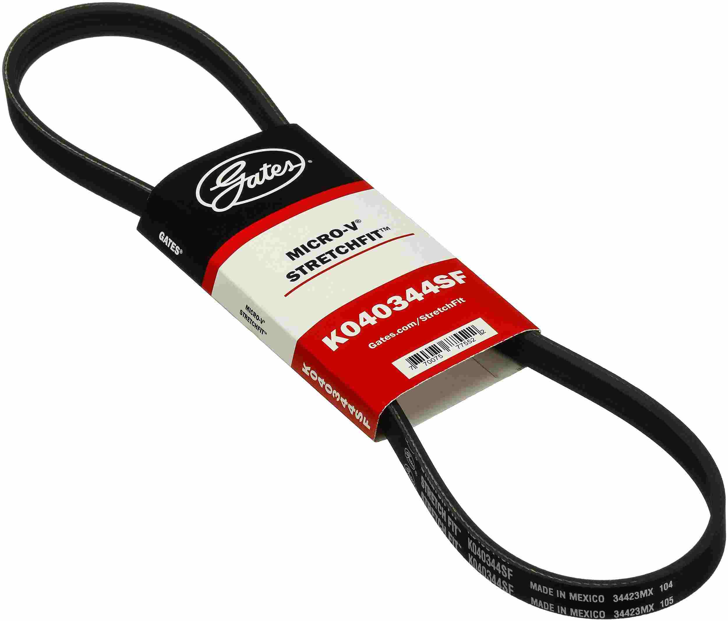 Gates 18-23 Chevrolet Express V-6 4.3L A.C. Stretch Fit V-Ribbed Belt