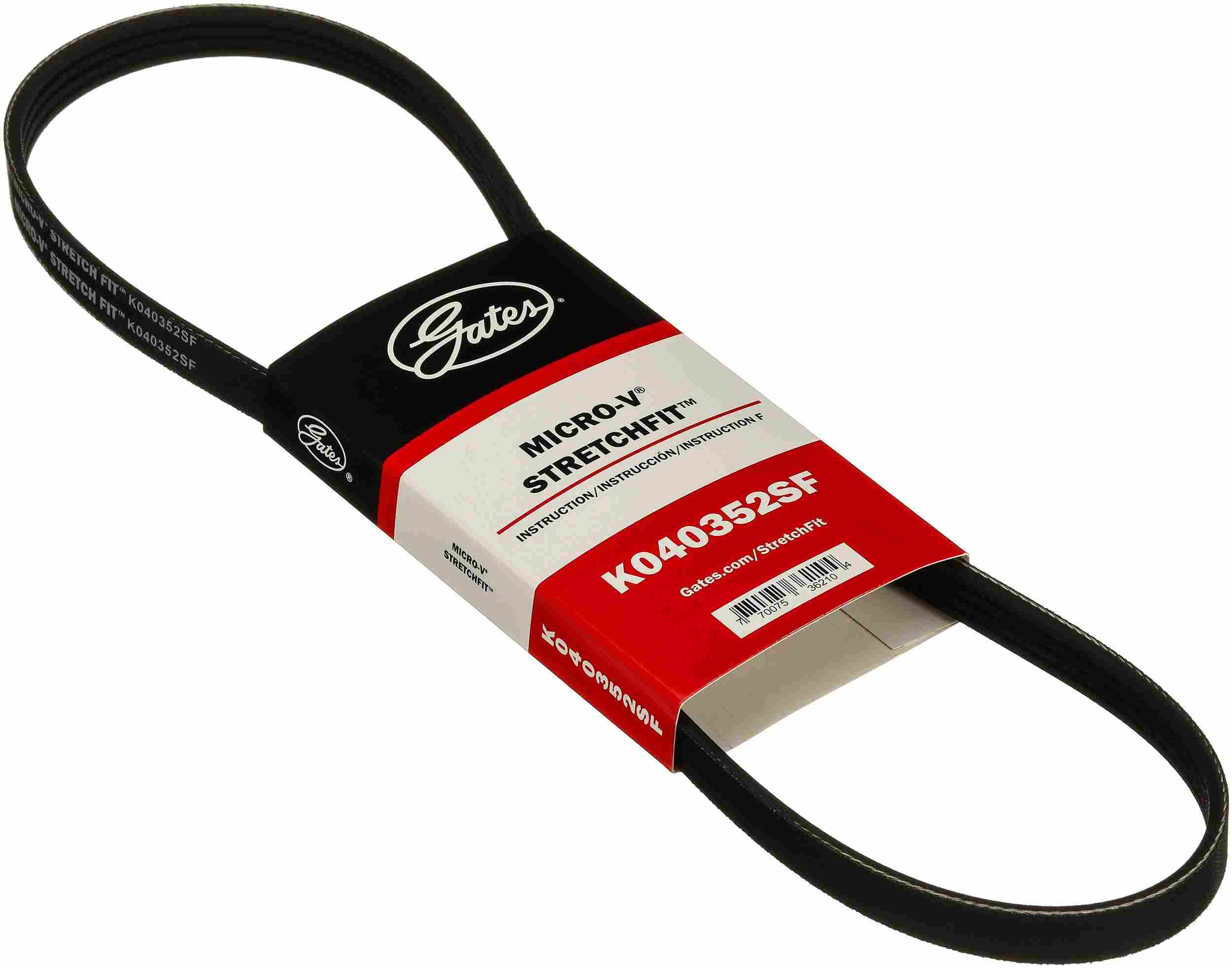 Gates 07-10 Ford Edge V-6 3.5L P.S. Stretch Fit V-Ribbed Belt