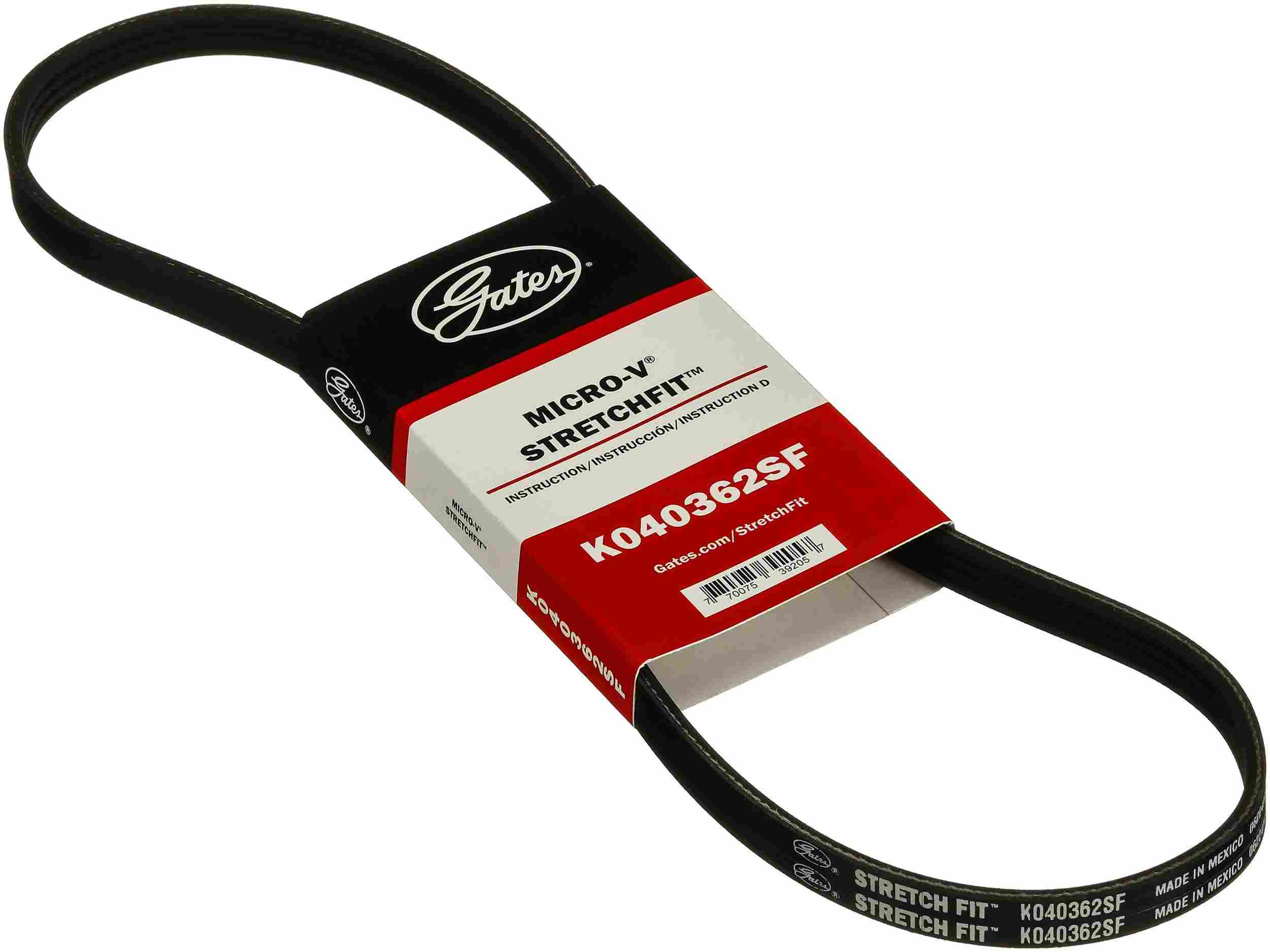 Gates 07-10 Chrysler Sebring V-6 2.7L P.S. Stretch Fit V-Ribbed Belt