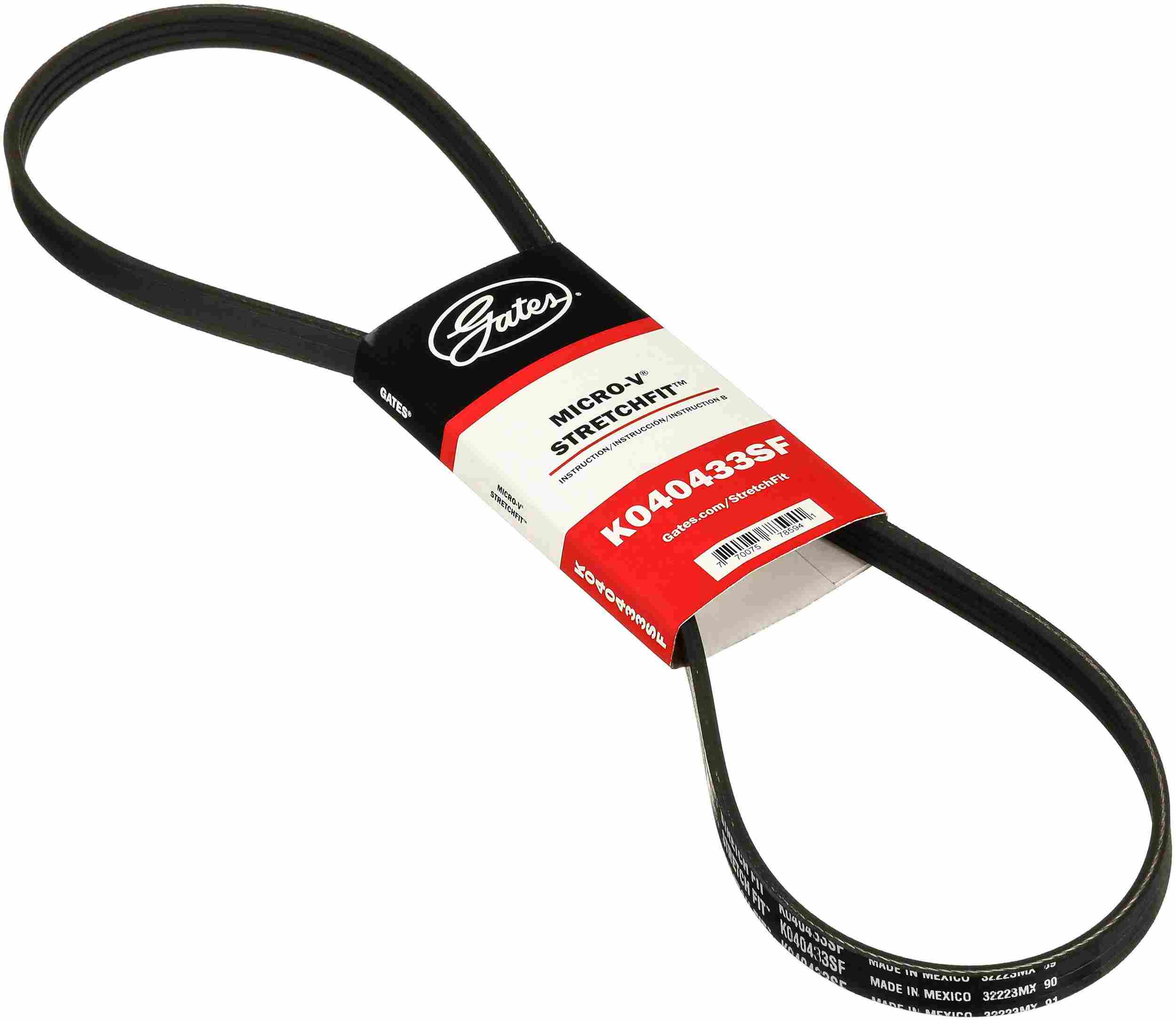 Gates 14-17 Dodge ProMaster 4-Cyl. 3.0L Diesel A.C. Stretch Fit V-Ribbed Belt