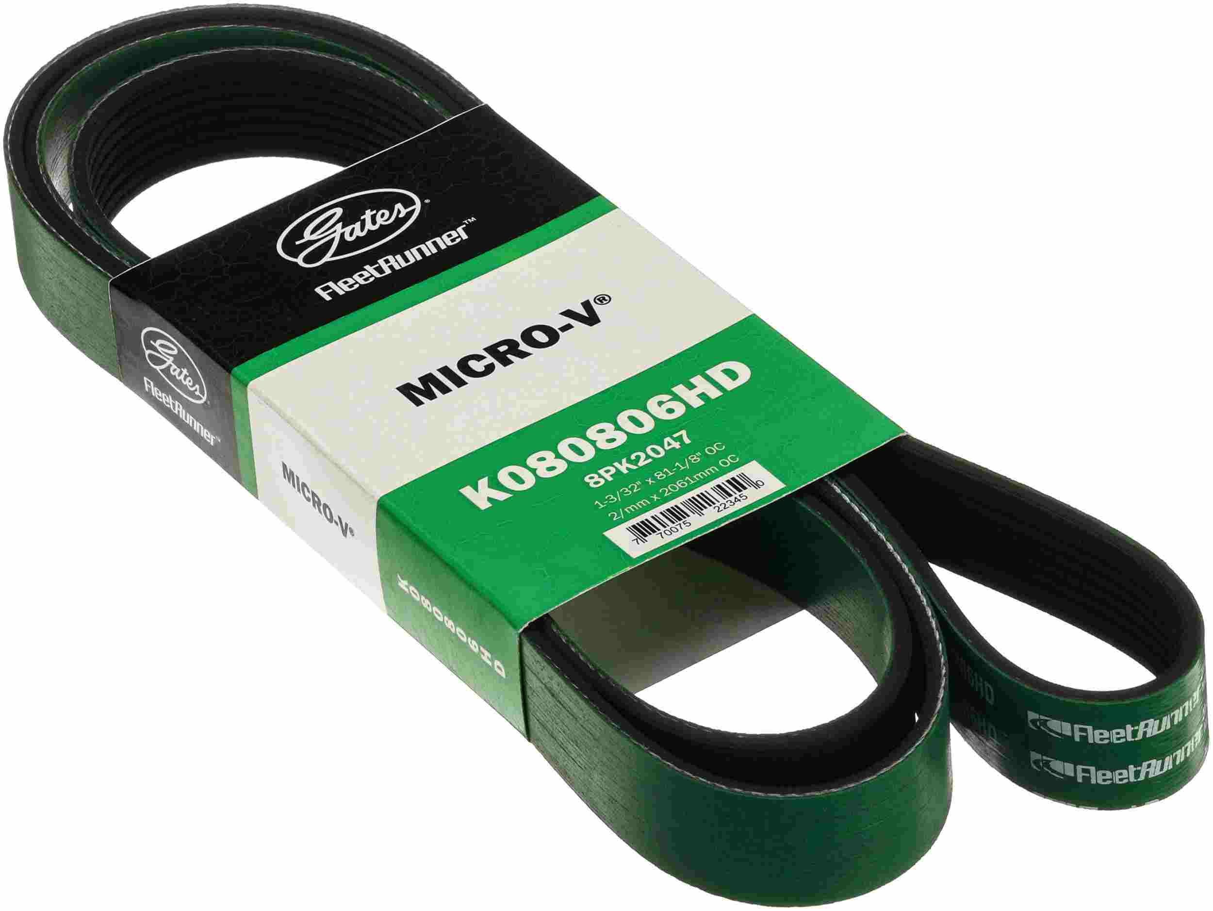 Gates 99-01 Ford Super Duty V-8 5.4L Serpentine Heavy Duty V-Ribbed Belt