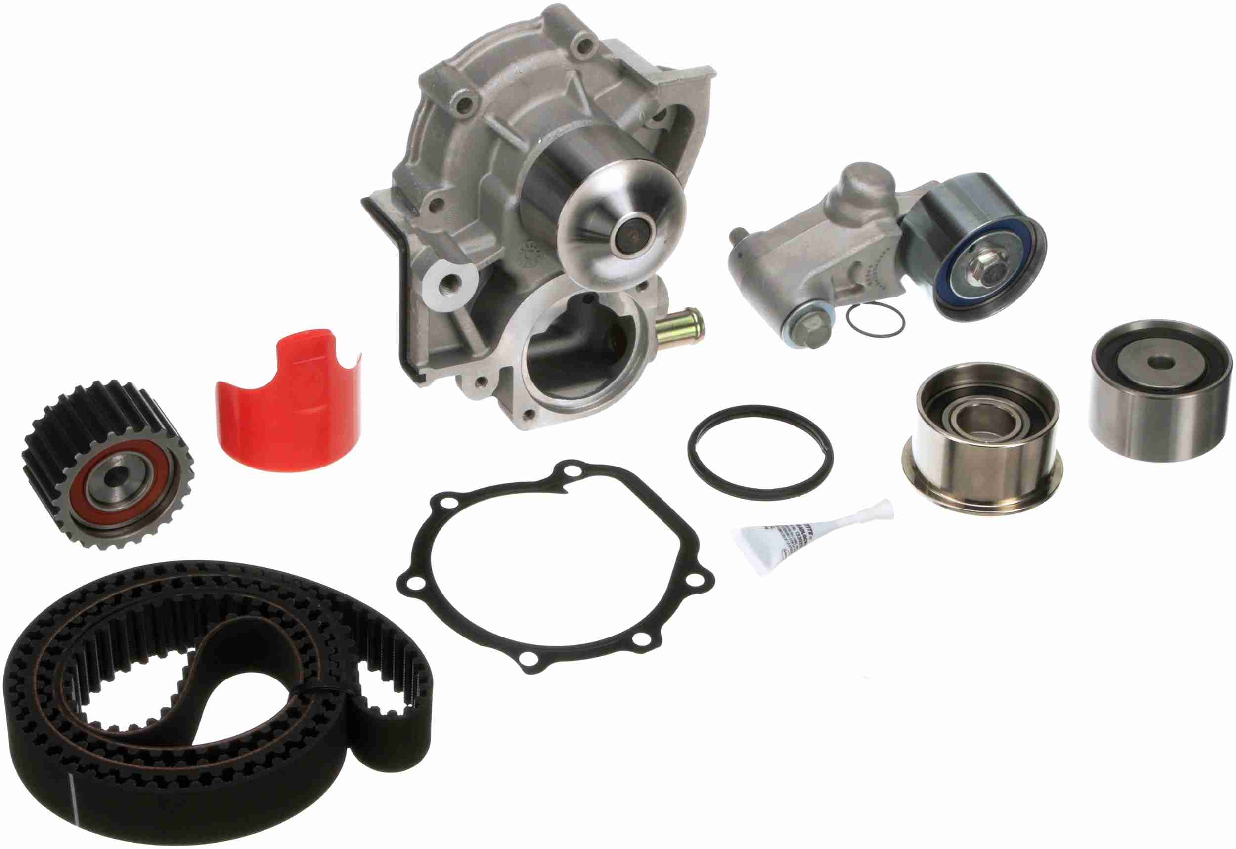 Gates 06-08 Subaru Legacy/Outback Stock Replacement Timing Belt Component Kit w/ Water Pump (Belt Te