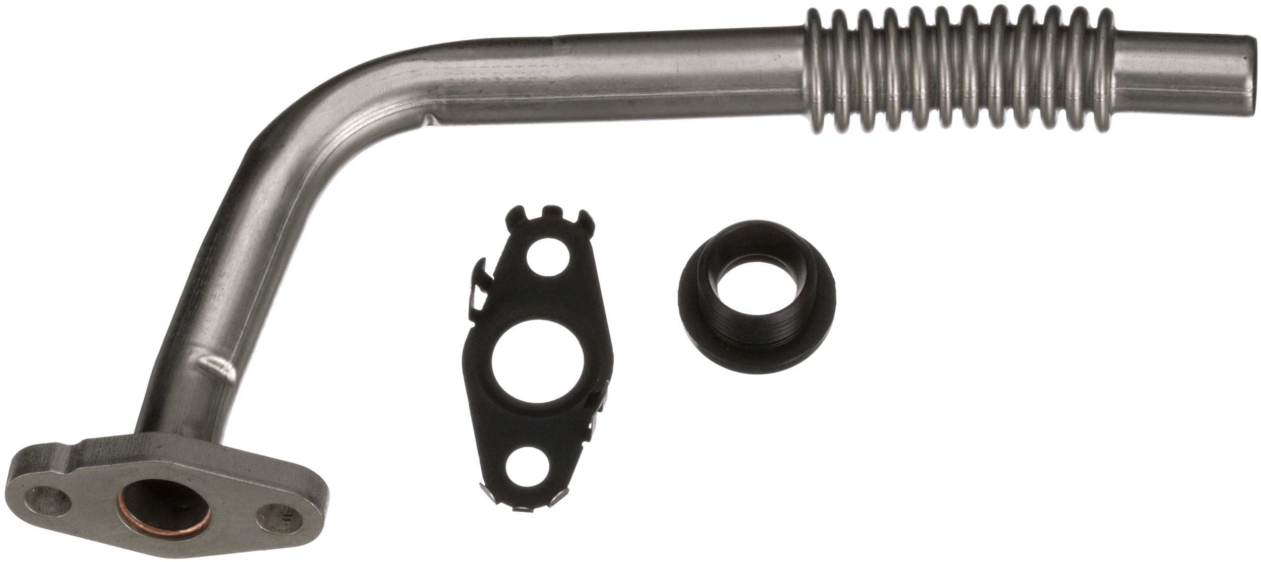 Gates 16-22 Mercedes-Benz GLC300 4Cyl 2.0L Steel x 9-1/4in Turbocharger Oil Drain Line w/Grommet