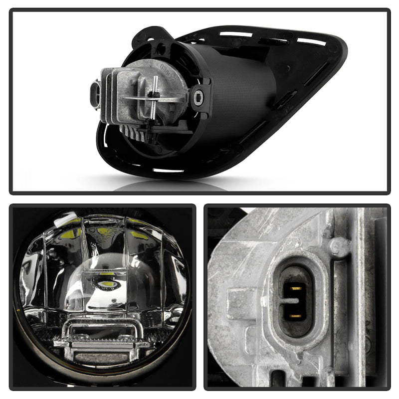Spyder 15-19 Dodge Charger SRT OEM Full LED Fog Lights w/ Universal Switch (FL-DCH15-SRT-C)