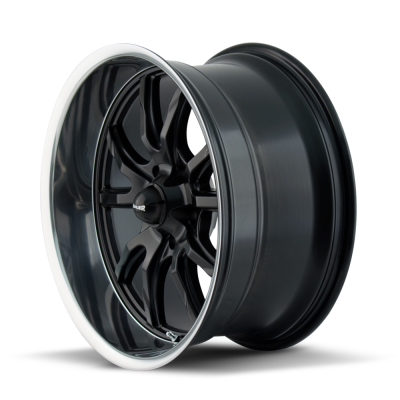 Ridler 650 20x10 / 5x127 BP / 0mm Offset / 83.82mm Hub Matte Black Polished Wheel