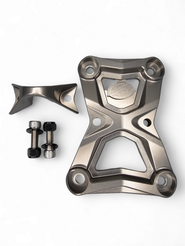 Elektric Offroad 2022-2025 Polaris Rzr Pro R Volt Radius Rod Plate Billet Anodized Gun Metal