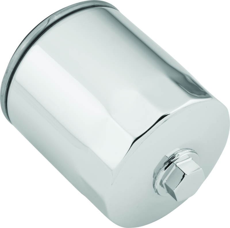 Twin Power Twin Cam and M8 Chrome Magnetic Oil Filter With Nut Rpls H-D 63798-99 w/ Backflow Valve