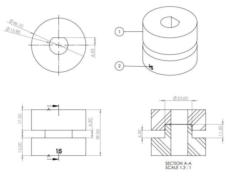 Superpro Front Shock Absorber Upper Bushing Kit