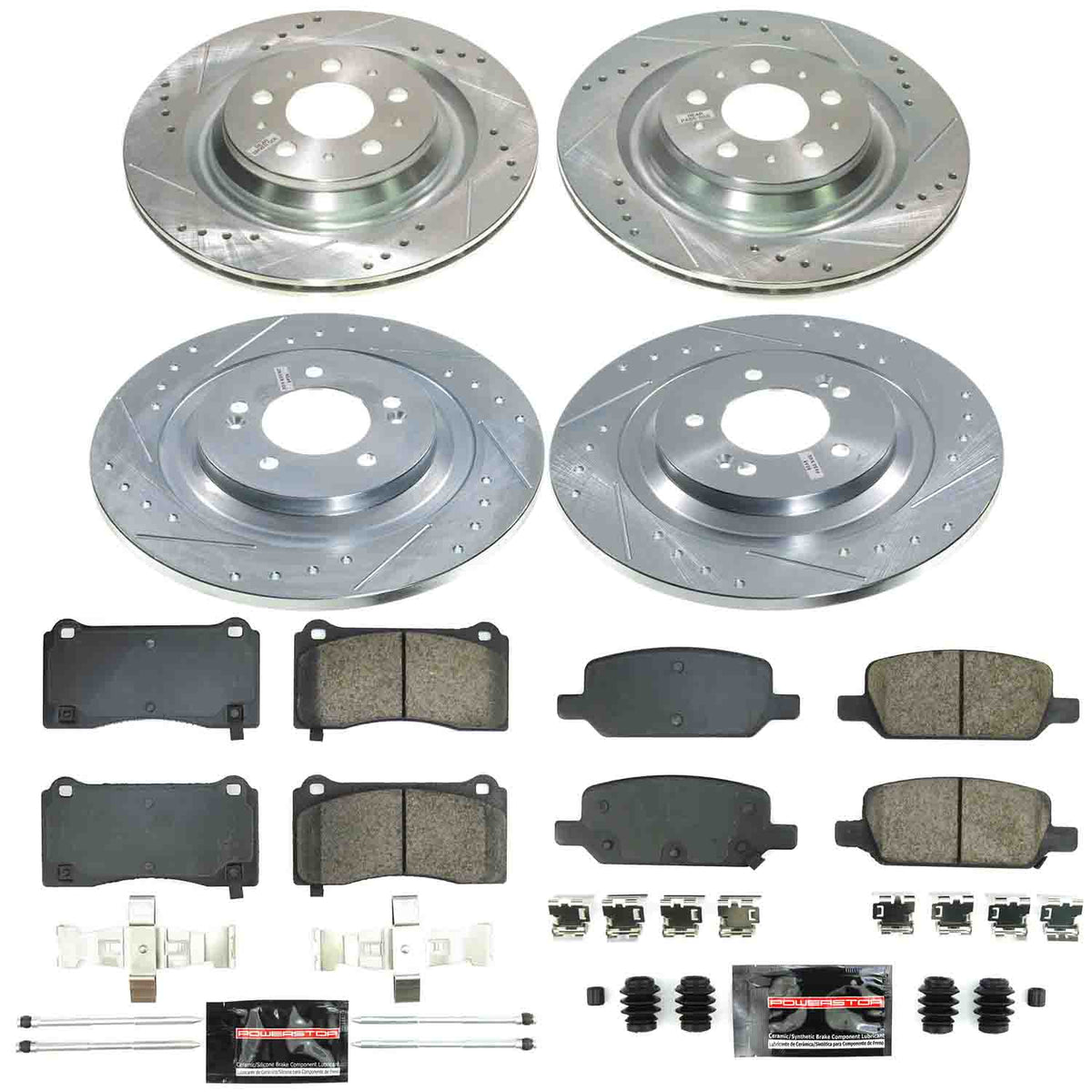 Power Stop 20-24 Tesla Y Front and Rear Z23 Evolution Brake Kit