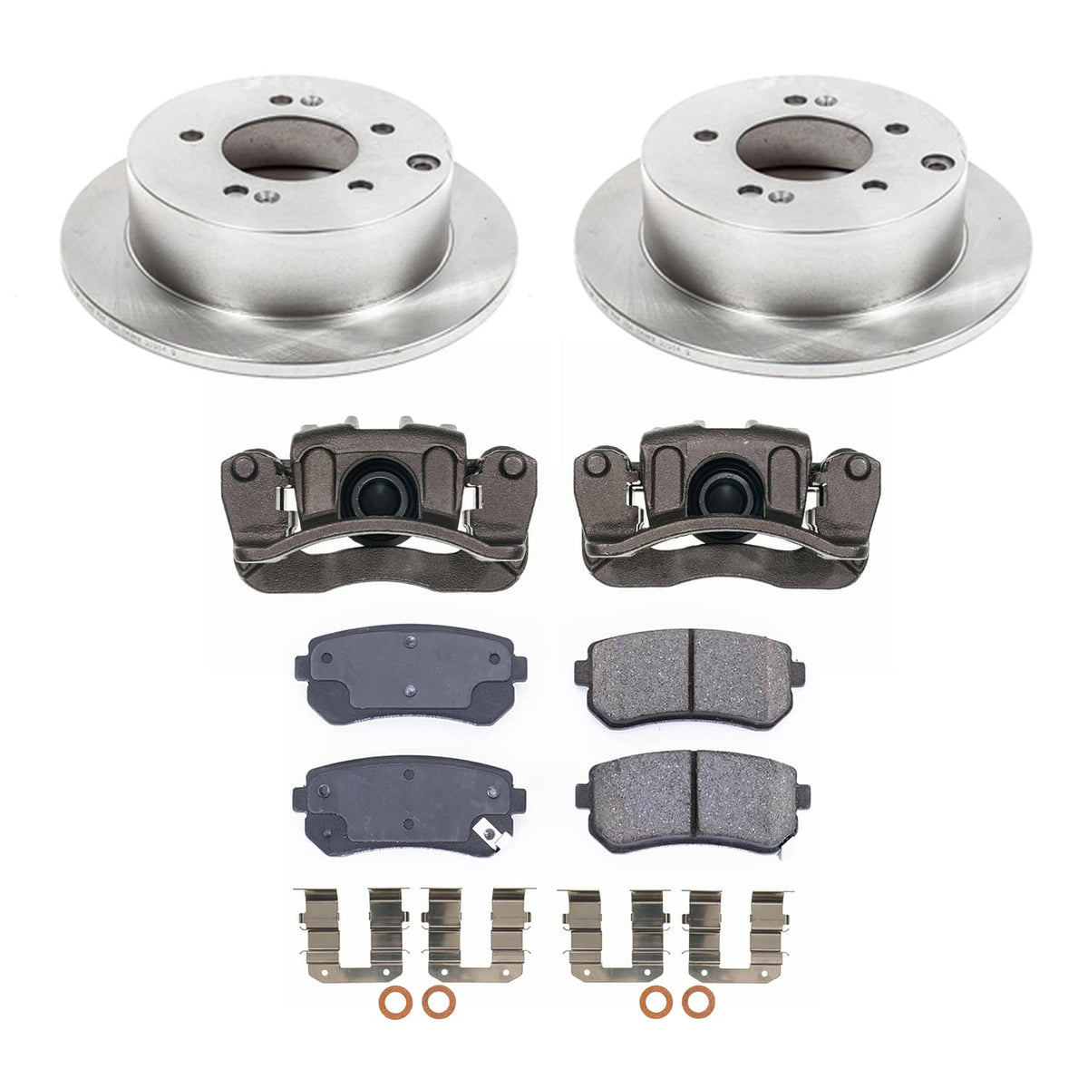 Power Stop 10-13 Kia Forte Koup Rear Autospecialty Kit w/Calipers