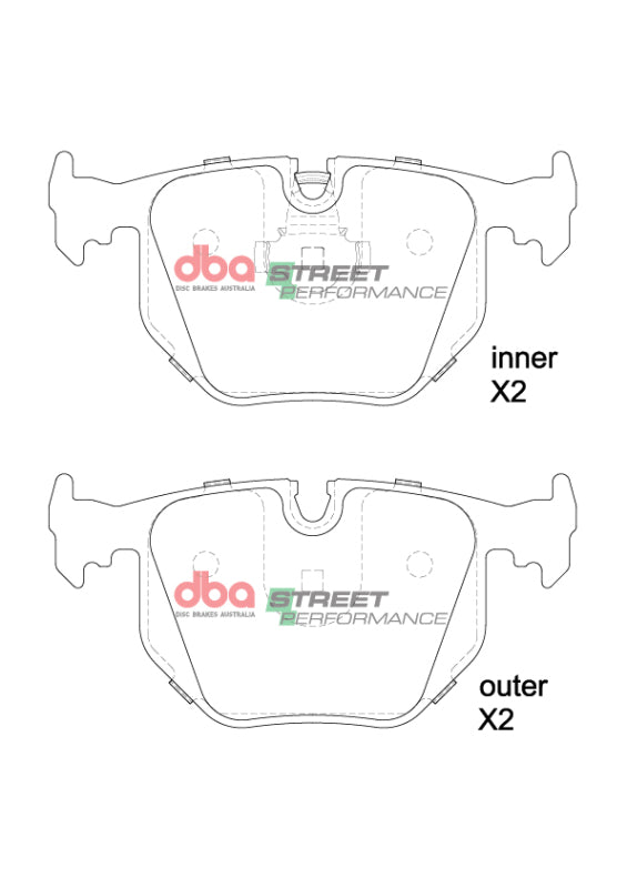 DBA 03-06 BMW M3 E46 SP Performance Rear Brake Pads
