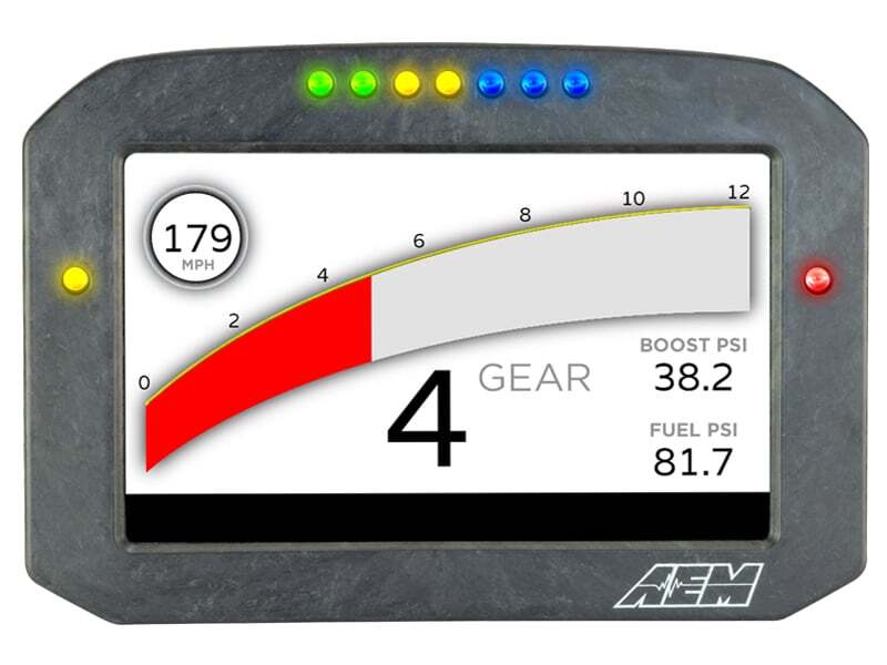 AEM CD-7G Carbon Flush Digital Dash Display w/ Internal 20Hz GPS & Antenna
