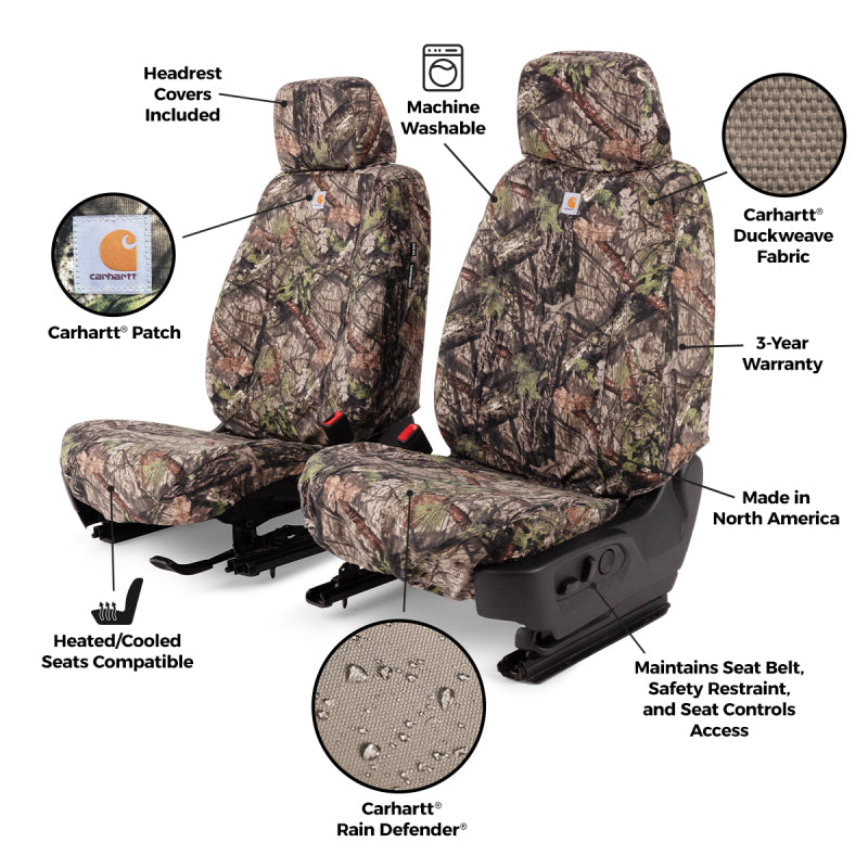 Covercraft 24-25 Toyota Tacoma Carhartt SeatSaver Custom Seat Cover - Mossy Oak Breakup