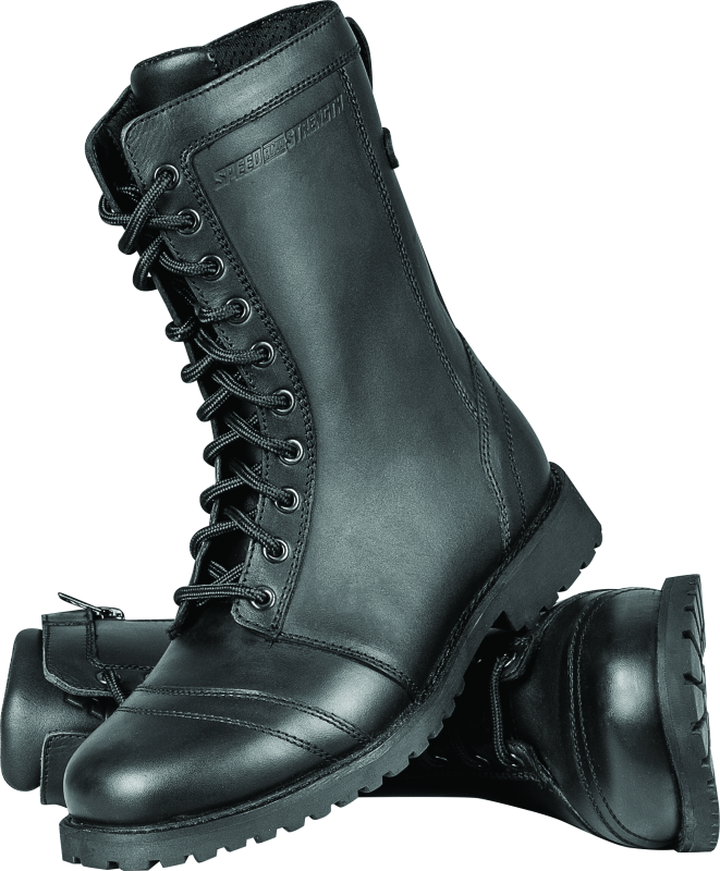 Speed and Strength Fast Times Leather Boots Black Womens Size - 6