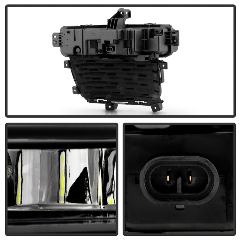 Spyder 22-24 Jeep Grand Cherokee (3-Row) OEM LED Fog Lights w/Switch - Clear (FL-JGC22-3R-LED-C)