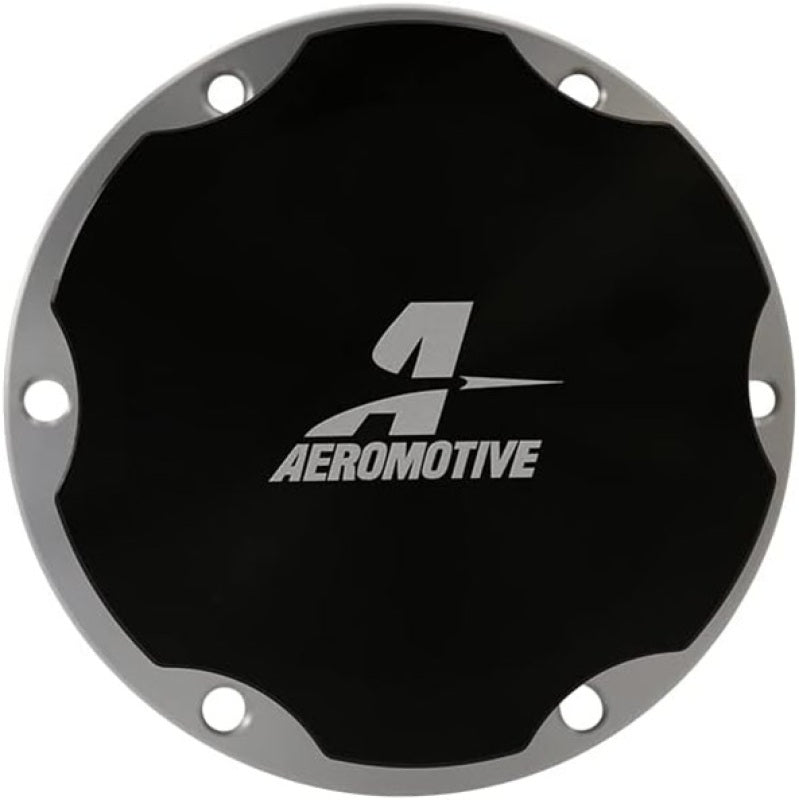 Aeromotive Fill Cap - Screw-On - 3in - Flanged - 6-Bolt - Black