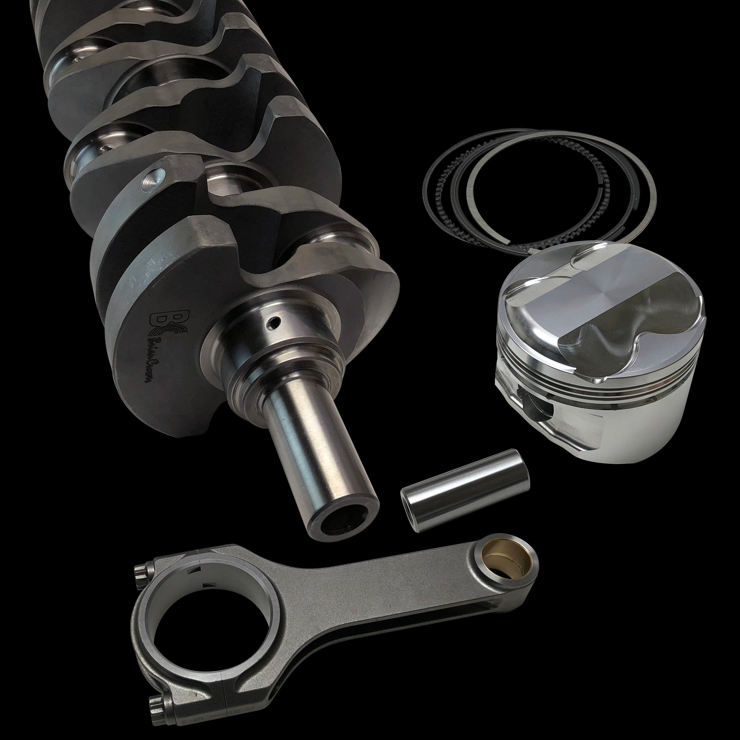 Brian Crower Honda B16A/B17A 84.5mm - Billet Crank - ProH2K Rods (5.290in) - Custom Pistons