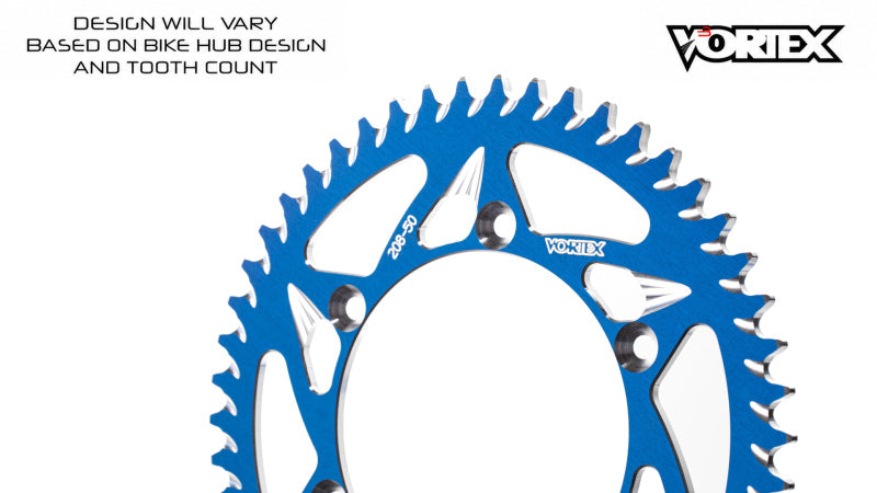 Vortex Racing 43 Tooth 520 Rear Sprocket - Blue