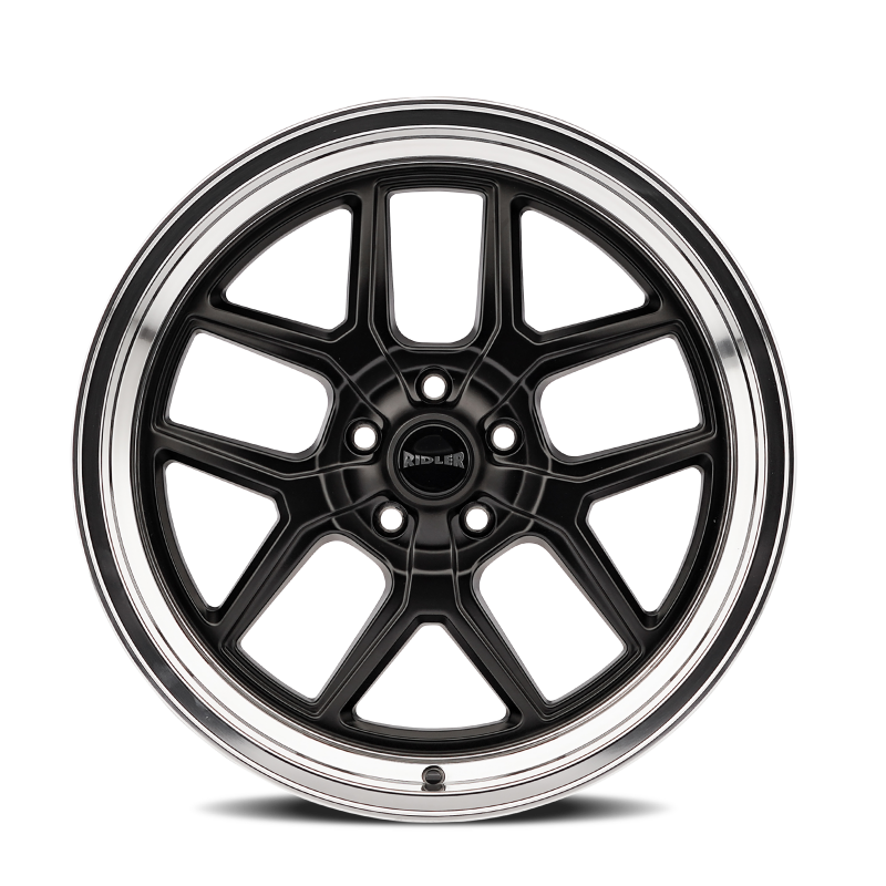 Ridler 610 20x10 / 5x127 BP / 0mm Offset / 83.82mm Hub Matte Black Polished Wheel