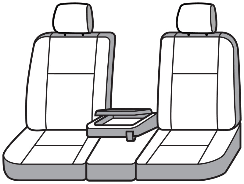 Covercraft 22-24 Chevrolet Silverado Endura PrecisionFitFront Row Seat Covers - Charcoal/Blk