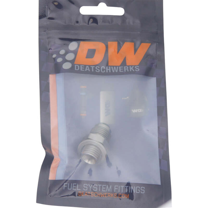 DeatschWerks 6AN Male Flare to M14 X 1.5 Male Metric Adapter (Incl. Crush Washer) - Titanium
