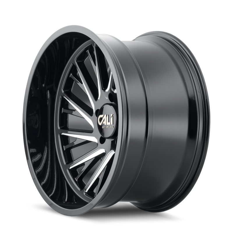 Cali Off-Road 9114 Purge 22x12 / 6x139.7 BP / -51mm Offset / 106mm Hub Gloss Black Milled Wheel